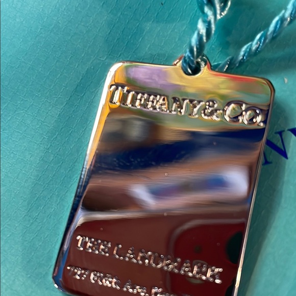 Tiffany & Co. Silver Keychain with Pouch - Picture 4 of 7